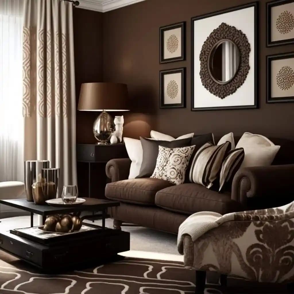 Kahverengi Salon Dekorasyon Rehberi: Doğallık ve Sıcaklığın Buluşması