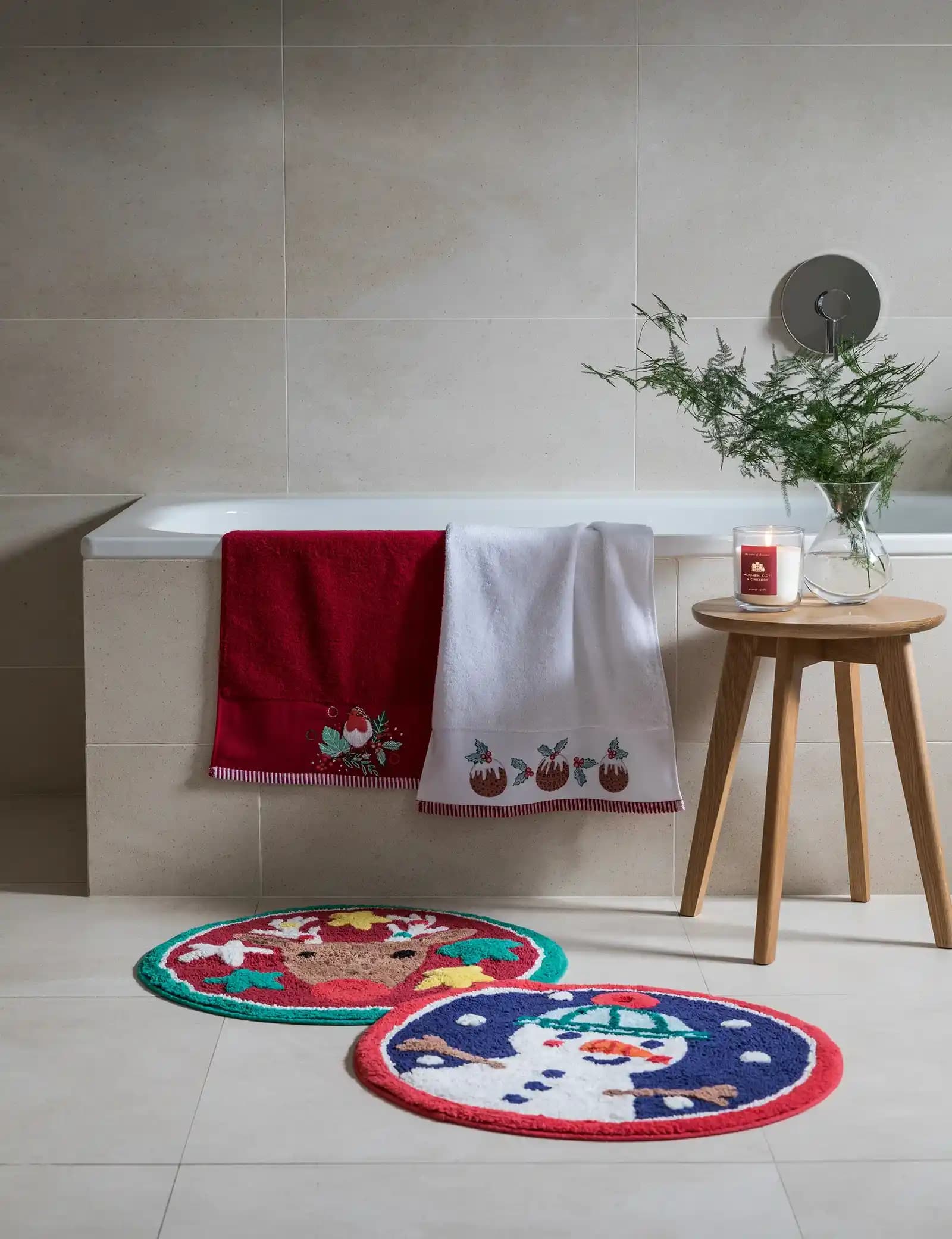 Mikrofiber Banyo Paspası ve Yılbaşı Temalı Dekorasyon Seçenekleri