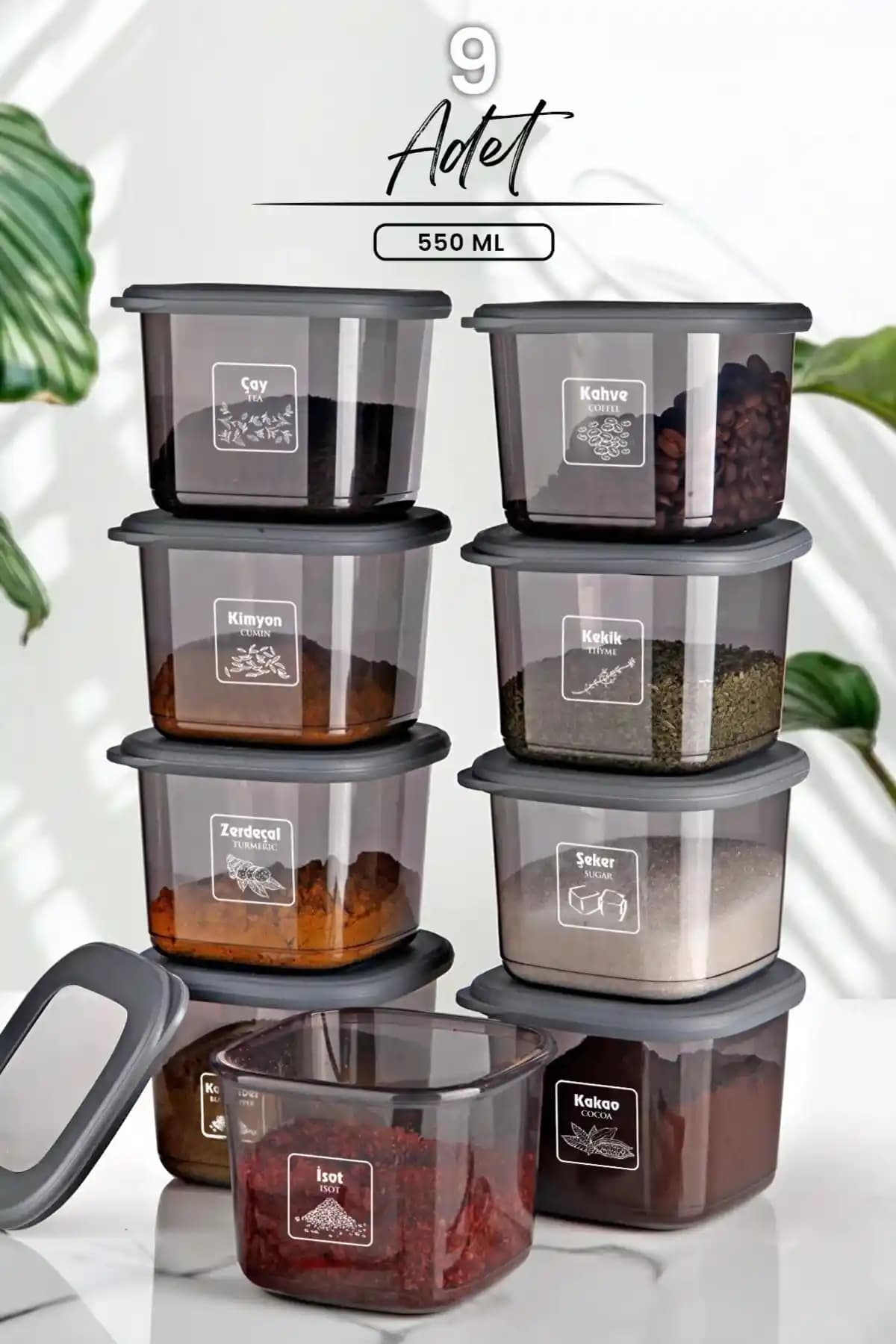 Modern Antrasit Saklama Kabı Dekorasyon Aksesuarları ile Şık ve Fonksiyonel Mekanlar Yaratın