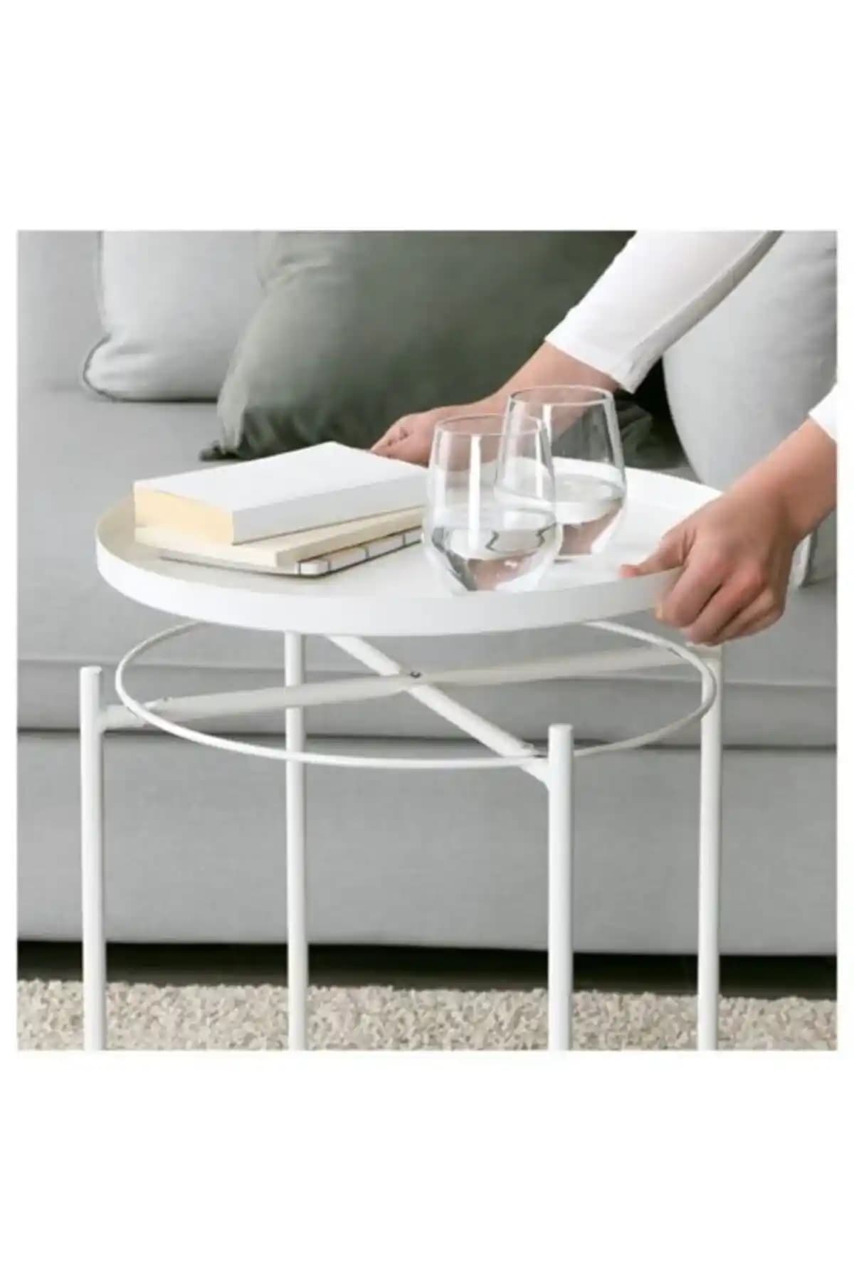Modern Beyaz Yuvarlak Sehpa: Şık ve Fonksiyonel Ev Dekorasyonunun Vazgeçilmez Parçası