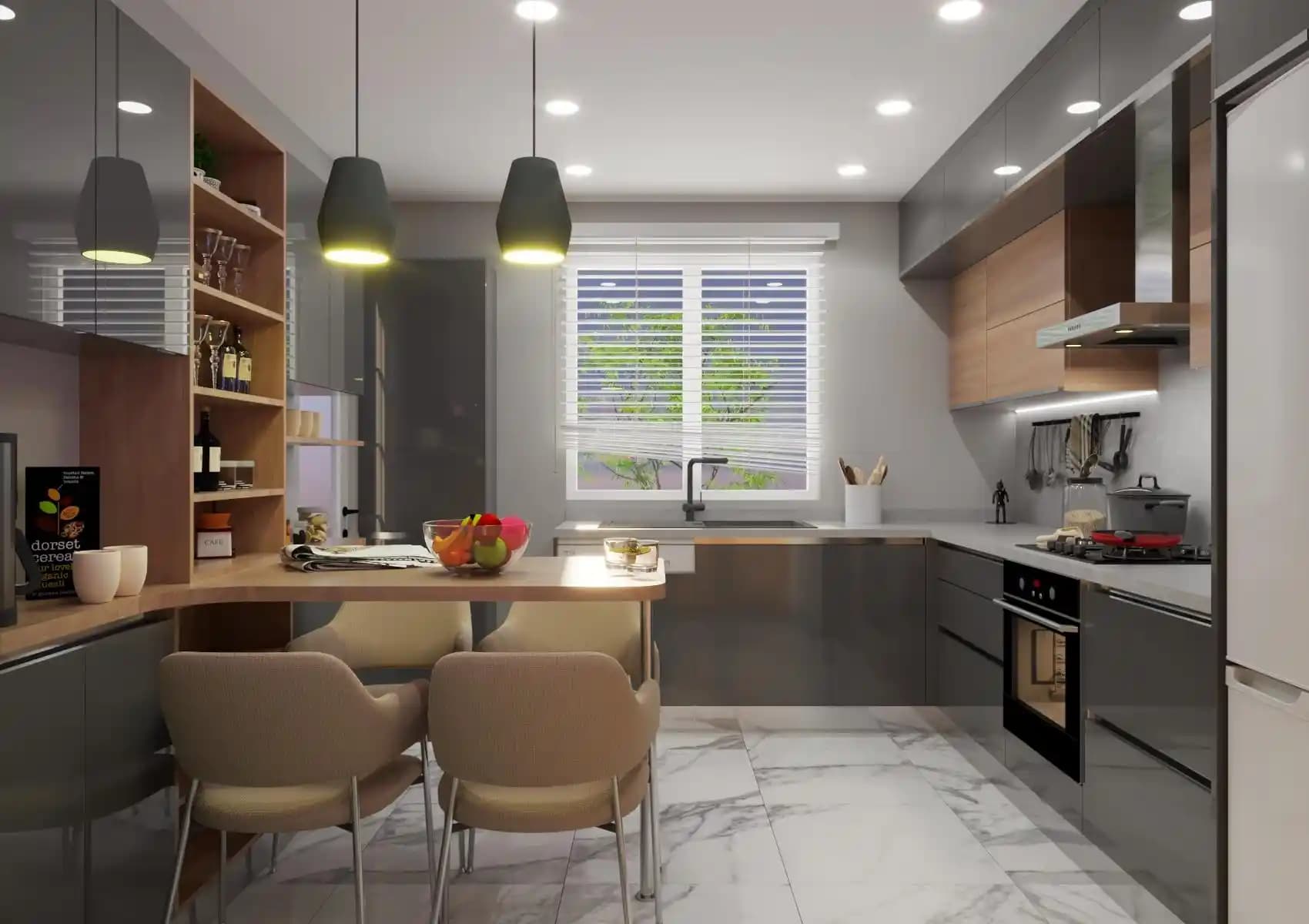 Modern Çok Yönlü Mutfak Raf Tasarımları ile Fonksiyonellik ve Estetiği Bir Arada Yakalayın