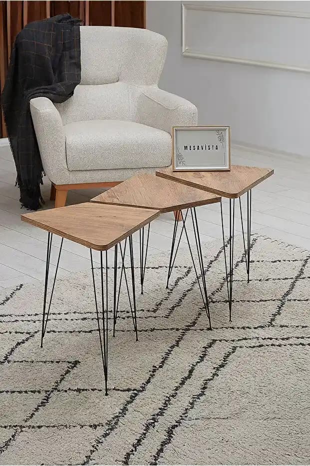 Modern Oturma Alanları İçin Şık ve İşlevsel İkili Sehpa Setleri Tanıtımı