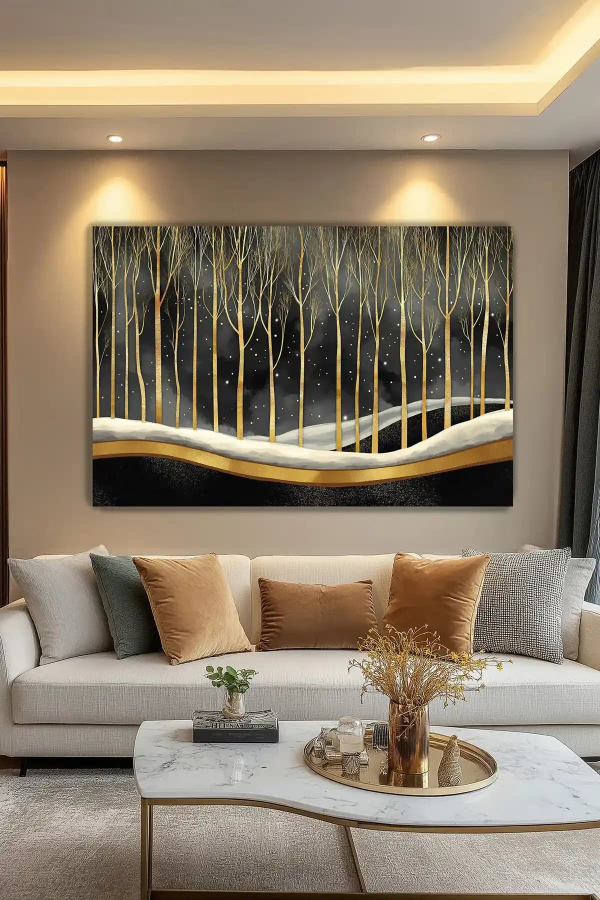 Modern Oturma Odası Dekorasyonunda Duvar Tablosunun Rolü ve Seçim İpuçları