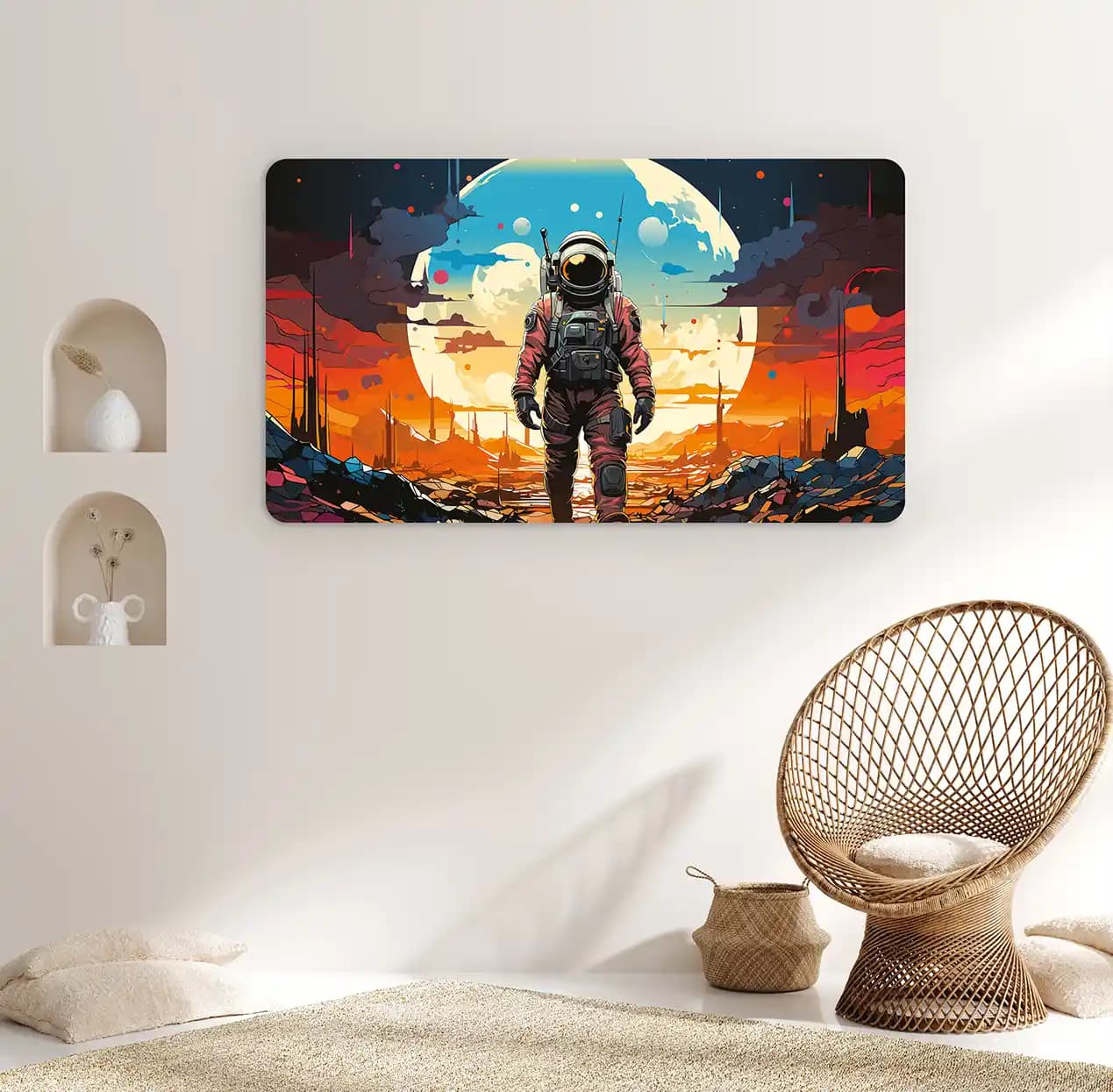 Modern Uzay Temalı Oda Dekorasyonu ile Geleceğin Atmosferini Yaratmak