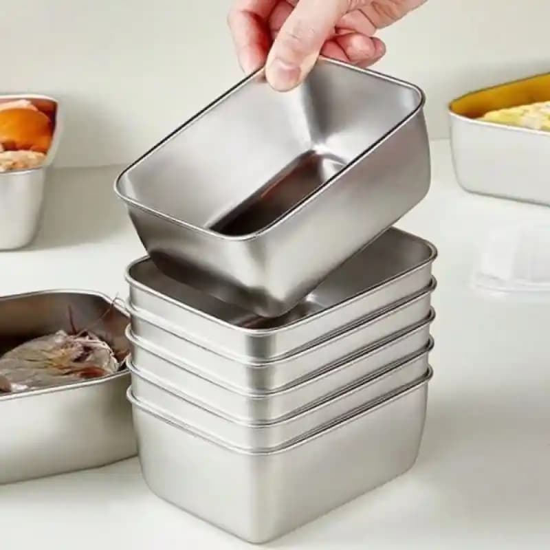 Modern ve Şık Paslanmaz Çelik Saklama Kapları ile Ev Dekorasyonunda Fonksiyonellik ve Estetik