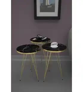 Modern Yuvarlak Tasarım Sehpa Setleri: Estetik ve Fonksiyonellik Bir Arada