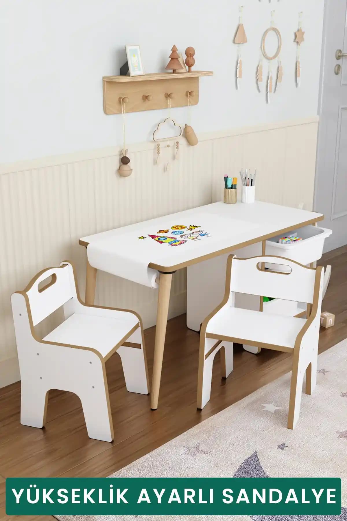 Obi Atolye Pofitto Çocuk Masaları ve Sandalyeleri: Güvenli ve Estetik Çocuk Odası Mobilyaları