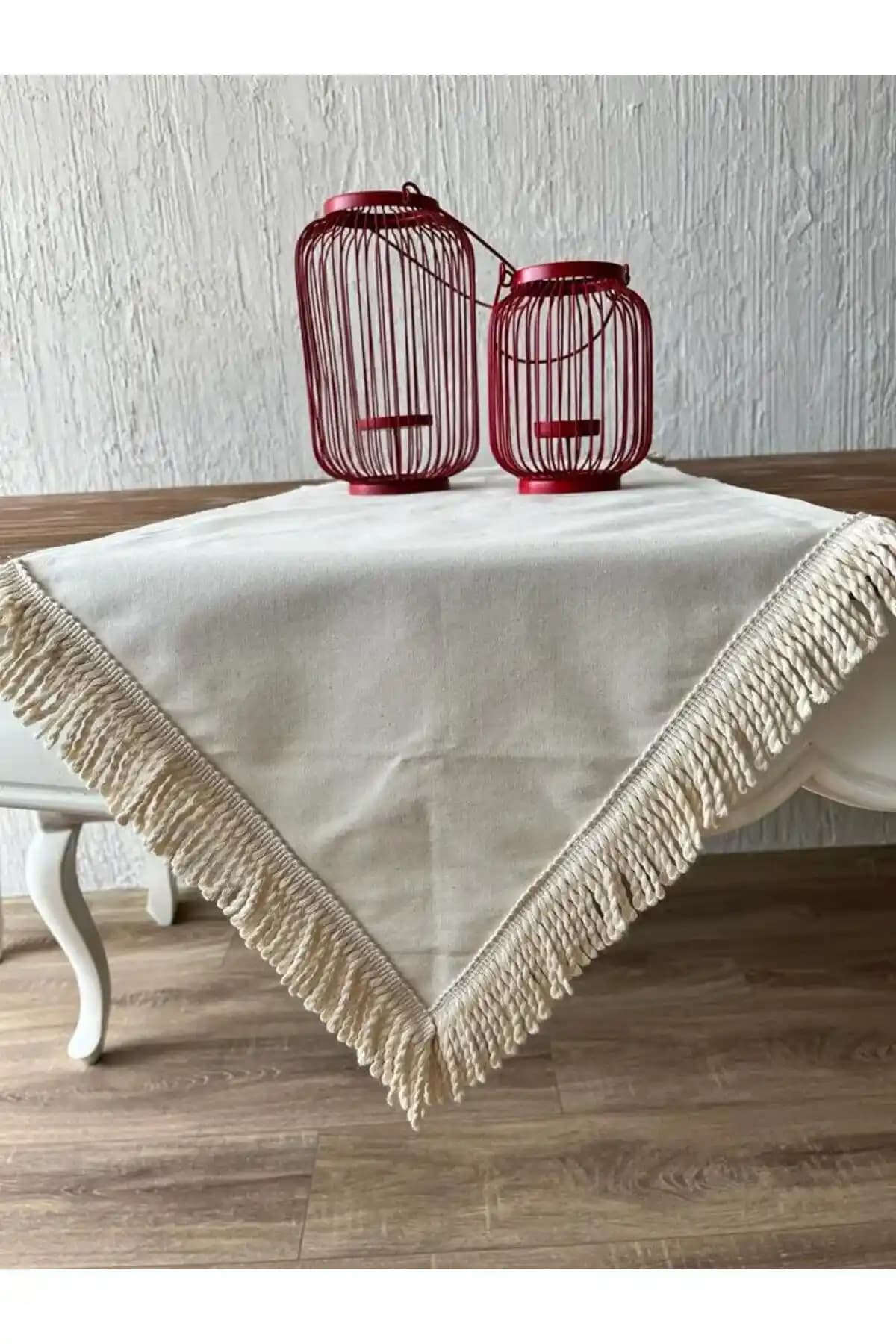 Pamuklu Masa Runner Örtüsü ile Ev Dekorasyonunuza Doğal Şıklık Katın