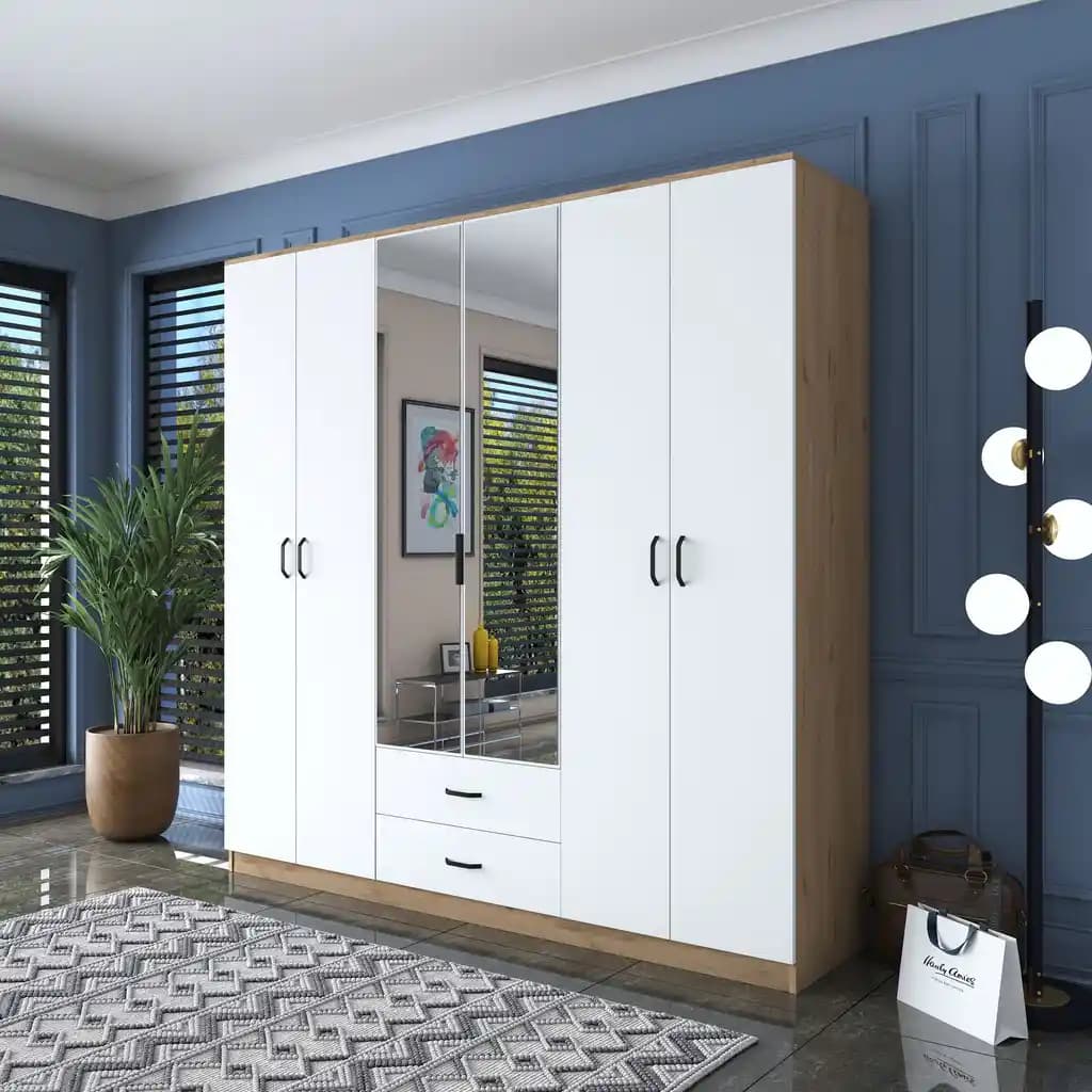 Rani BA130 Geniş Modern Gardırop: Şık Tasarım ve Fonksiyonel Depolama Çözümü