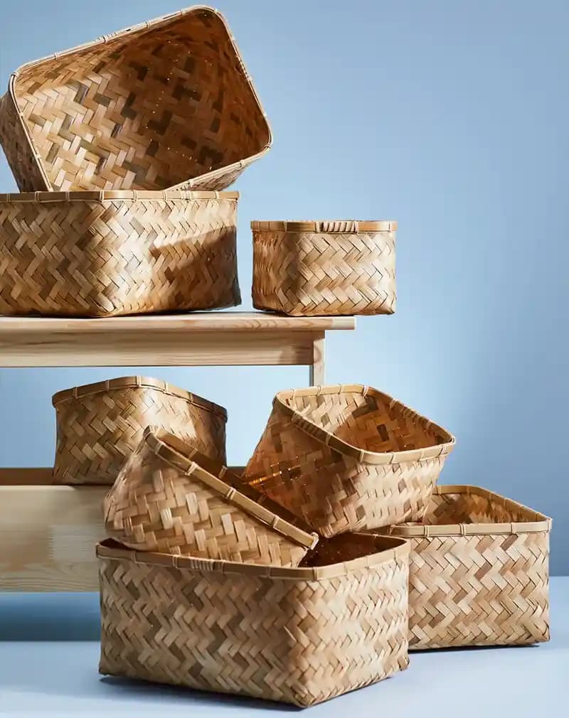Şık ve Fonksiyonel Kare Sepetler ile Ev Dekorasyonunda Pratik ve Estetik Çözümler