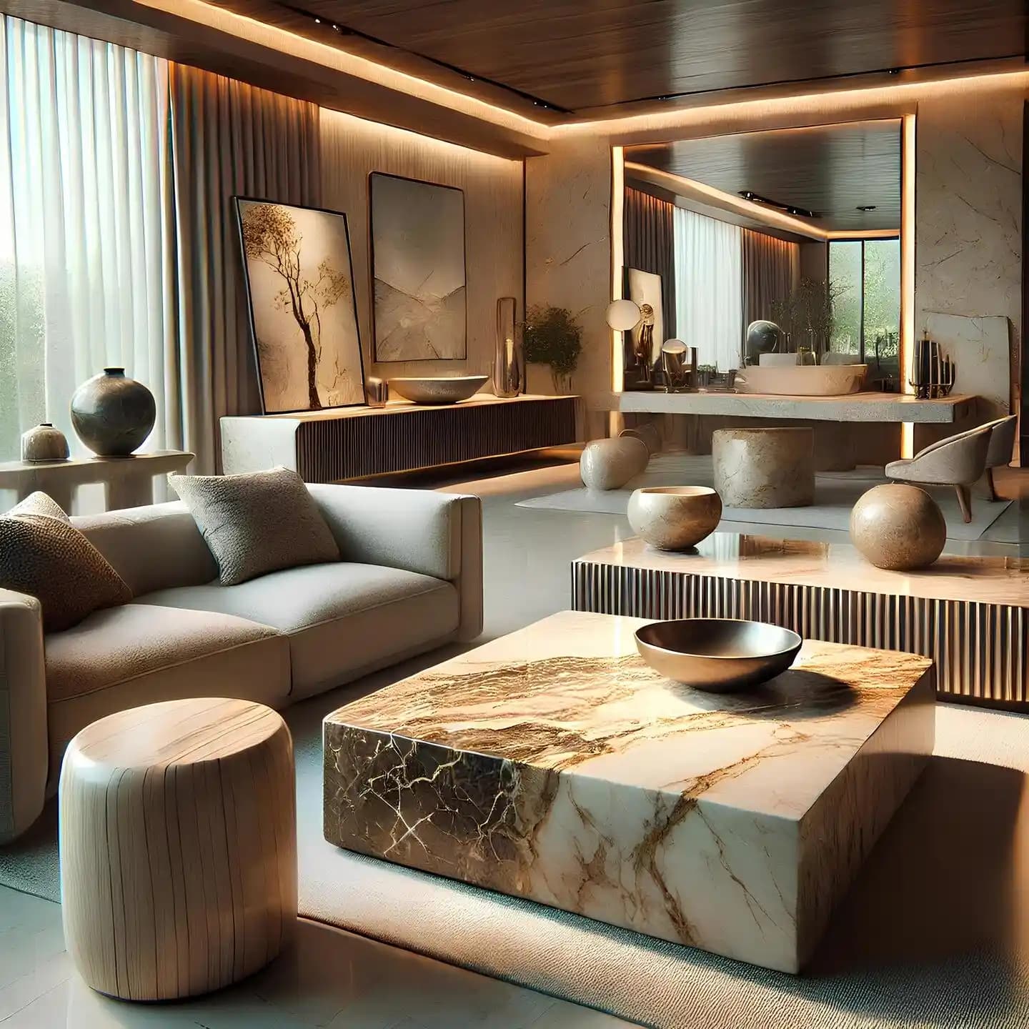 Traverten Mermer ile Ev Dekorasyonunda Doğal Şıklık ve Dayanıklılık Sağlama Rehberi