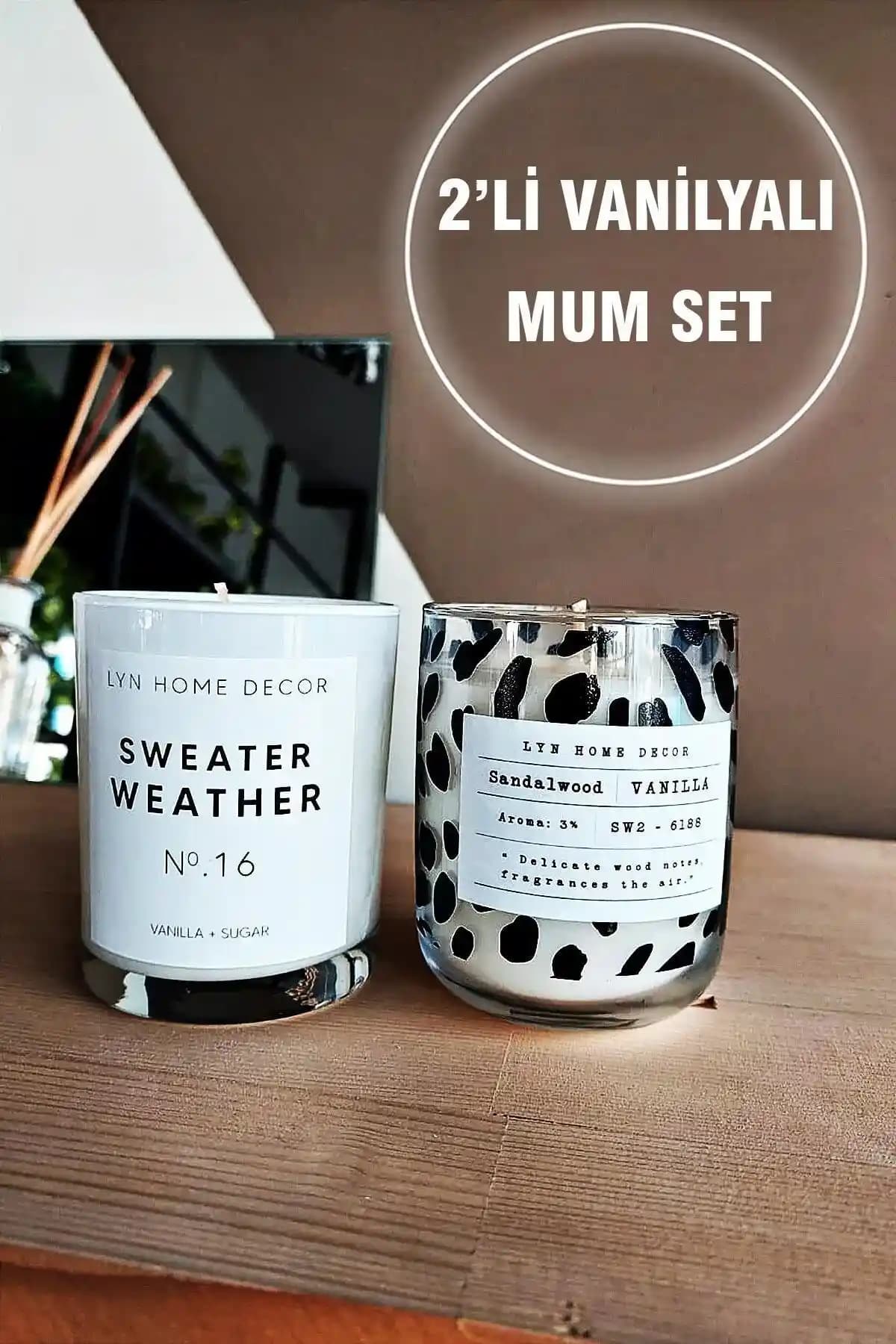 Vanilya Kokulu Mumlar ile Ev Dekorasyonunda Sıcak ve Rahatlatıcı Atmosfer Yaratma