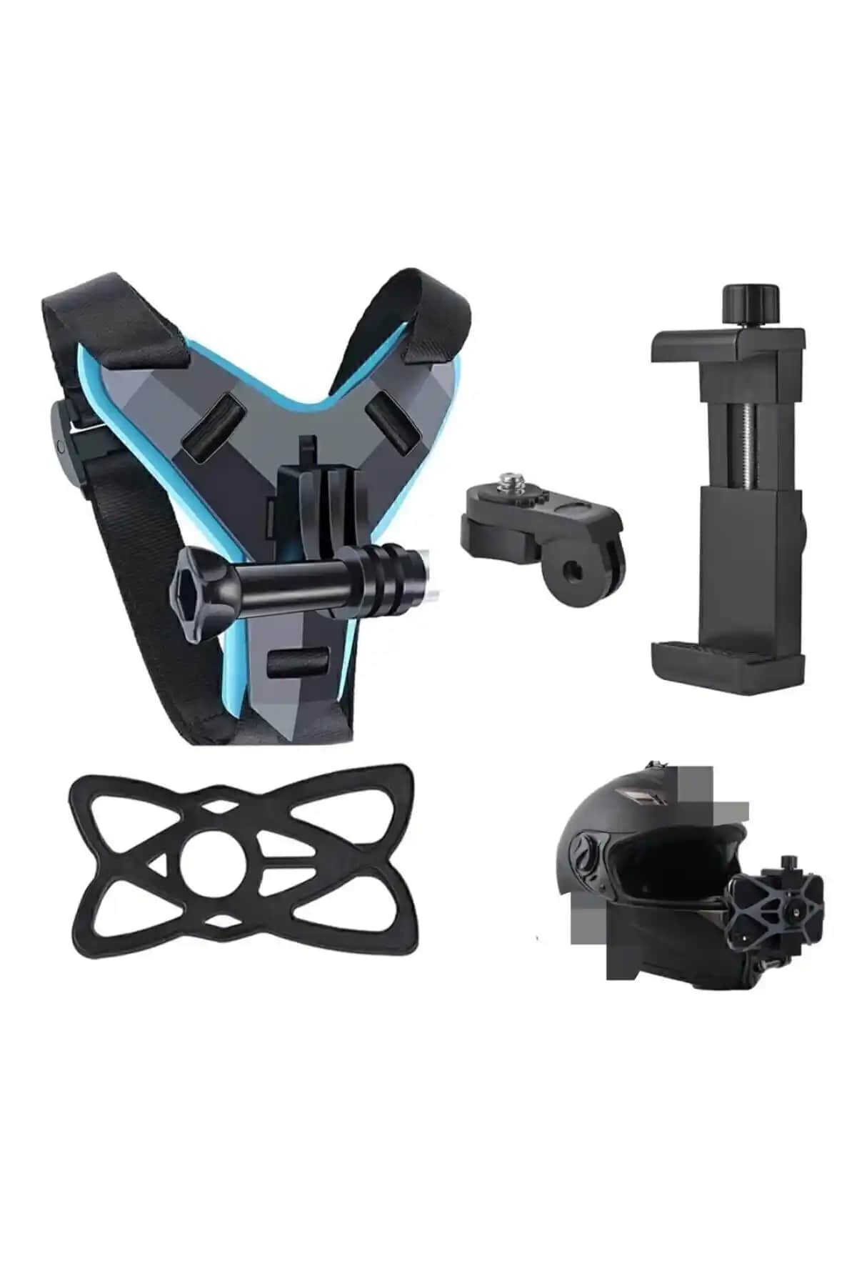 Aksiyon Kamera Kask Alt Çene Bağlantı Aparatları Karşılaştırması: comse ve Gplus Eken H9r Ürünleri