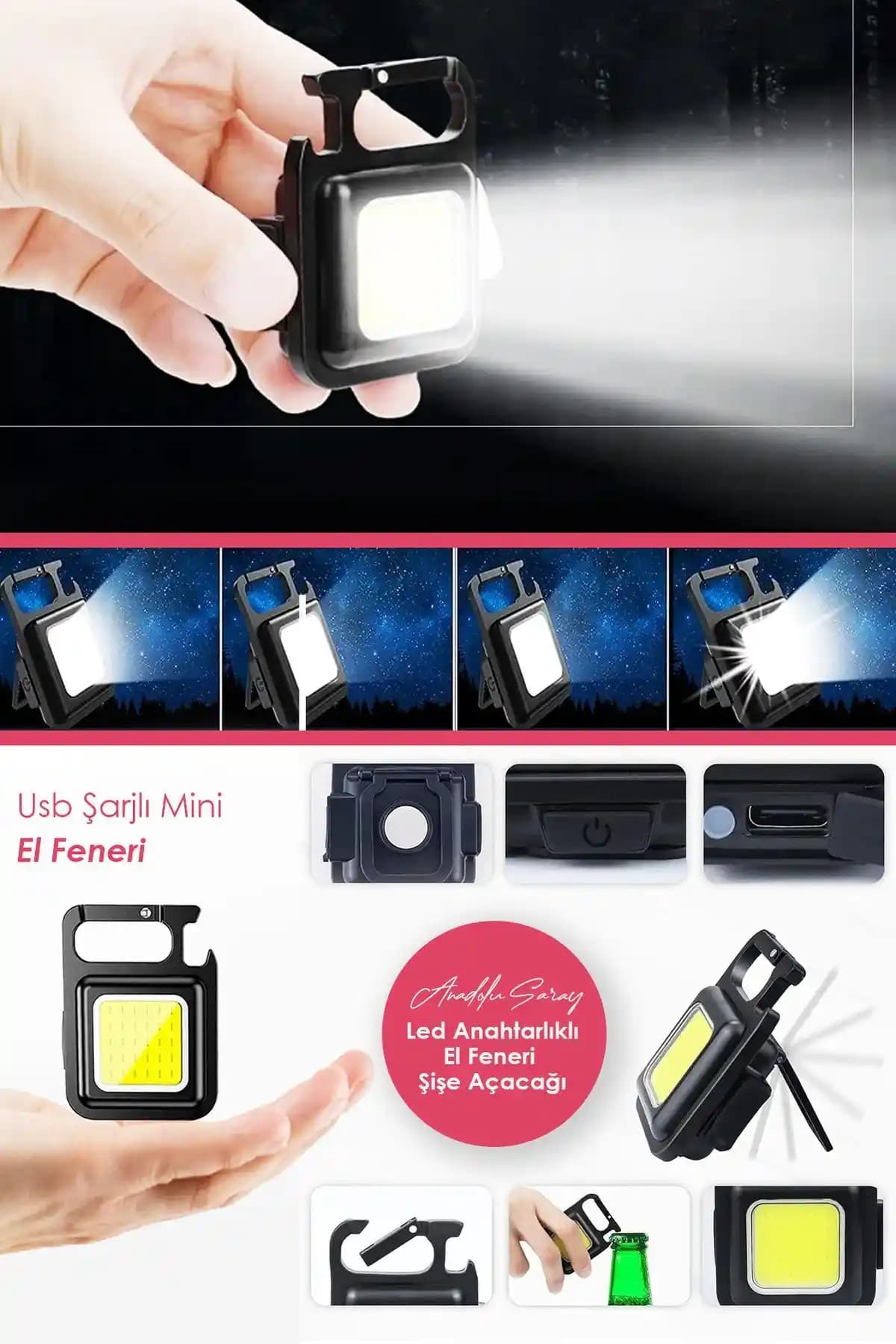 Anadolu Saray Çarşısı ve Mighty 800 Lümen El Fenerleri Karşılaştırması