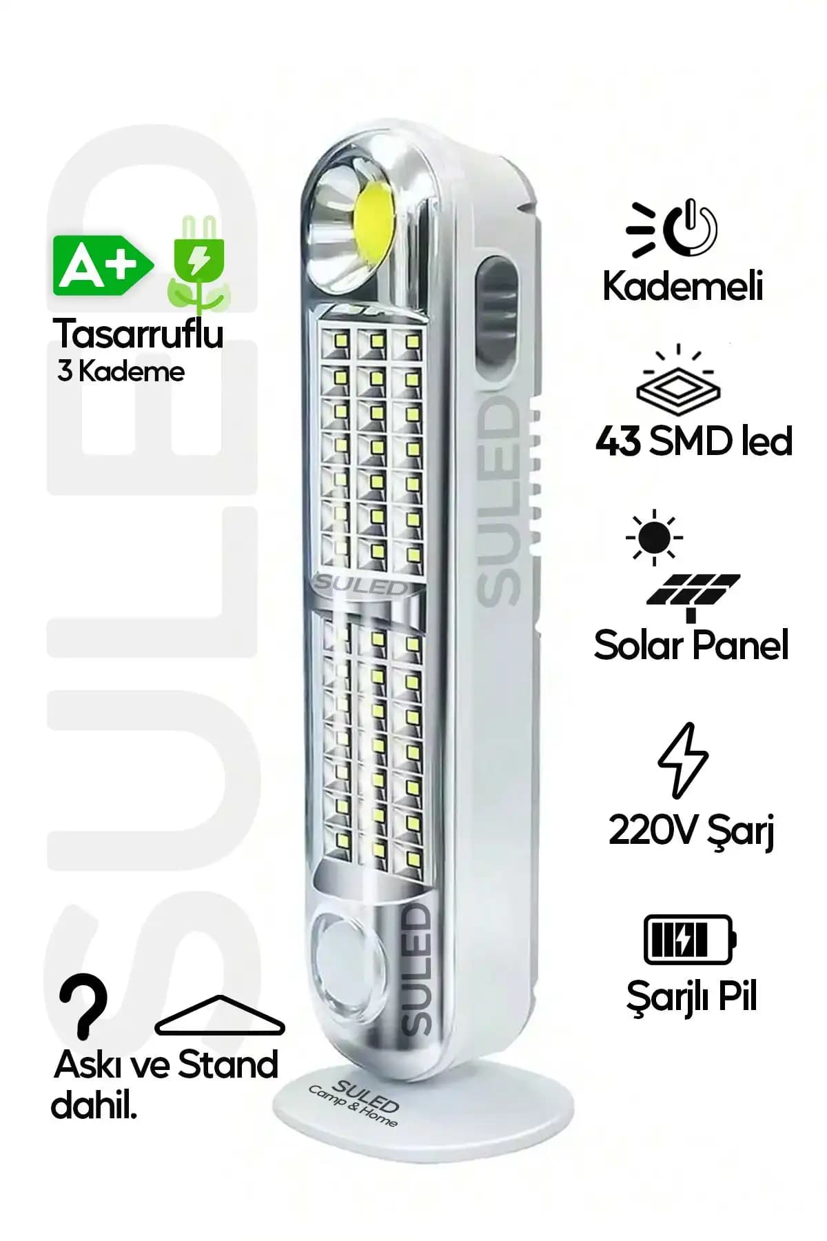 Elektrik Kesilince Otomatik Yanan ve Güneş Enerjili LED Işıldak Karşılaştırması 2