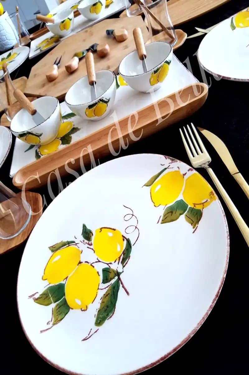 Limon Desenli Kahvaltı Takımlarıyla Sofralarınıza Taze ve Canlı Bir Dokunuş Katin