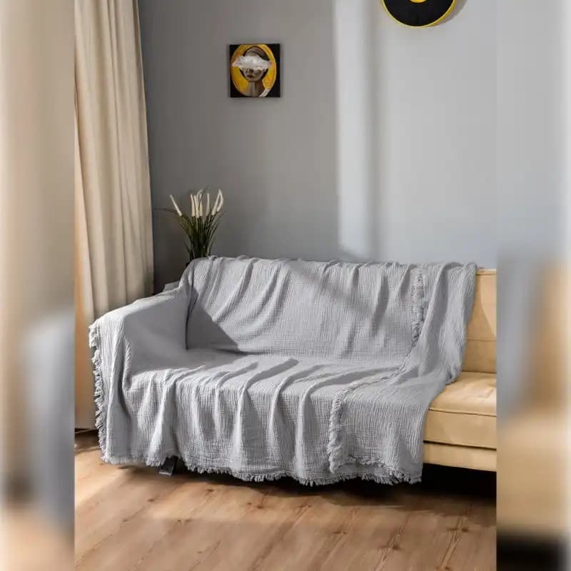 Müslin Koltuk Örtüsü ile Evinize Doğal ve Şık Bir Dokunuş Katın