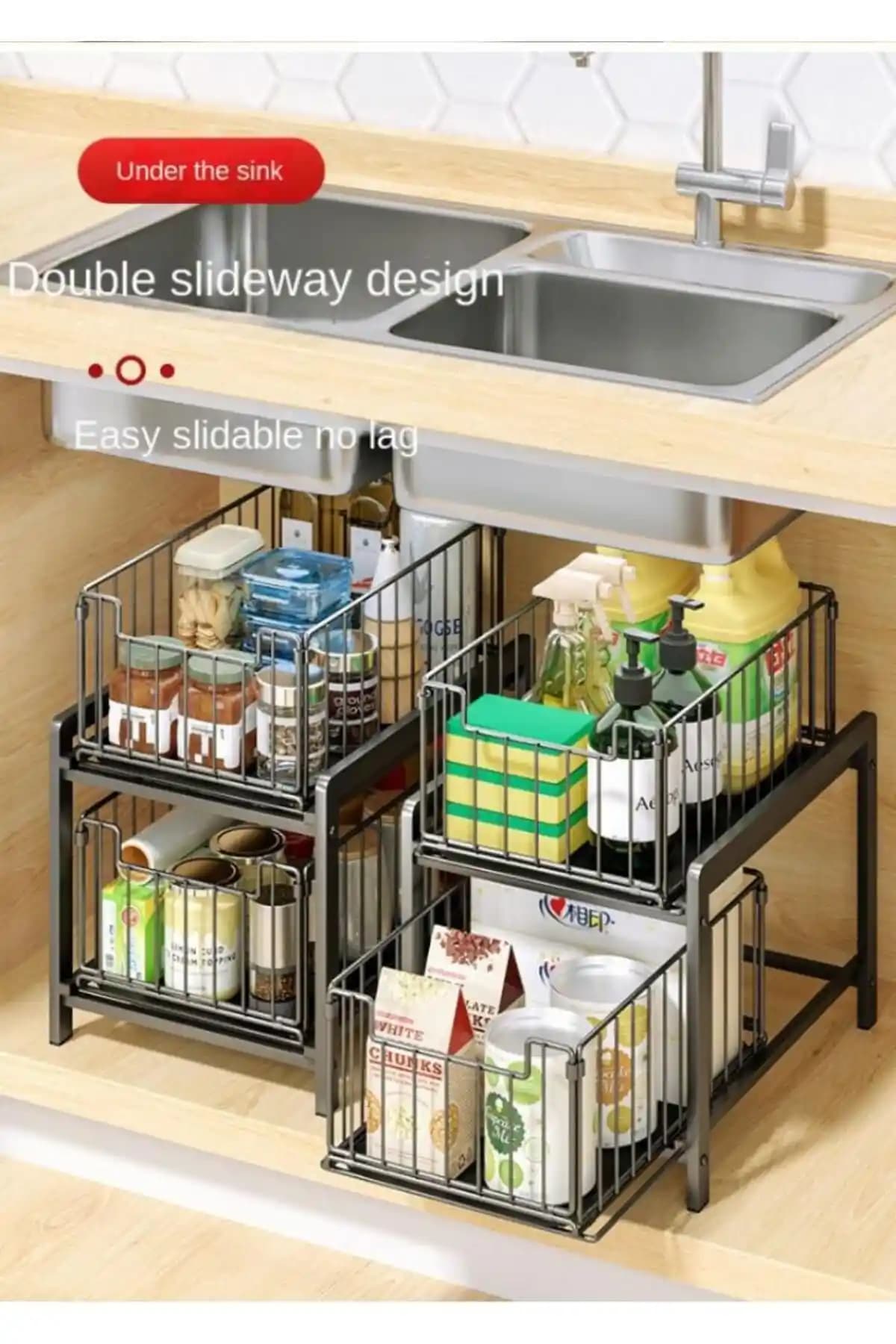 Mutfak ve Banyo Alanlarınızı Düzenleyen En İyi Lavabo Altı Düzenleyici Çözümleri