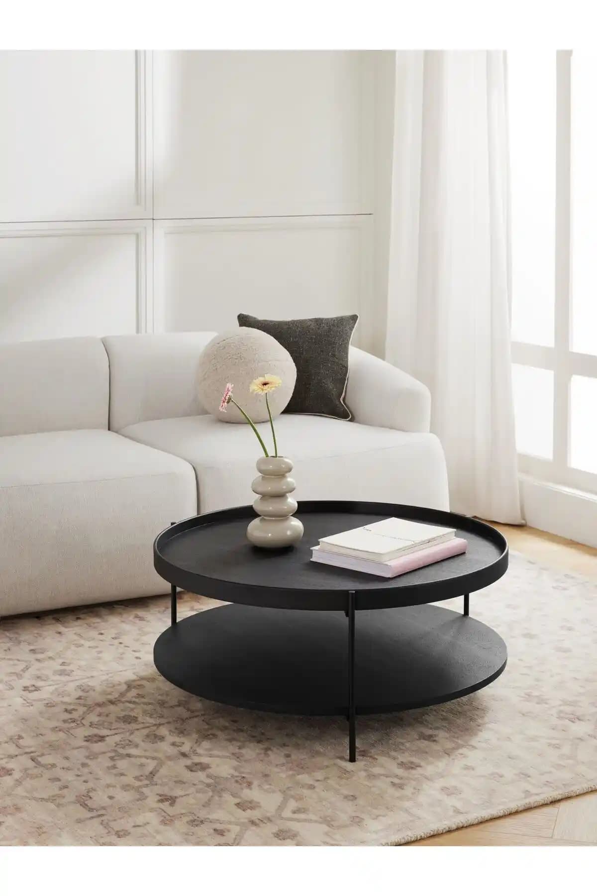 Orta Yuvarlak Sehpa Seçenekleri ve Dekorasyonda Kullanım İpuçları