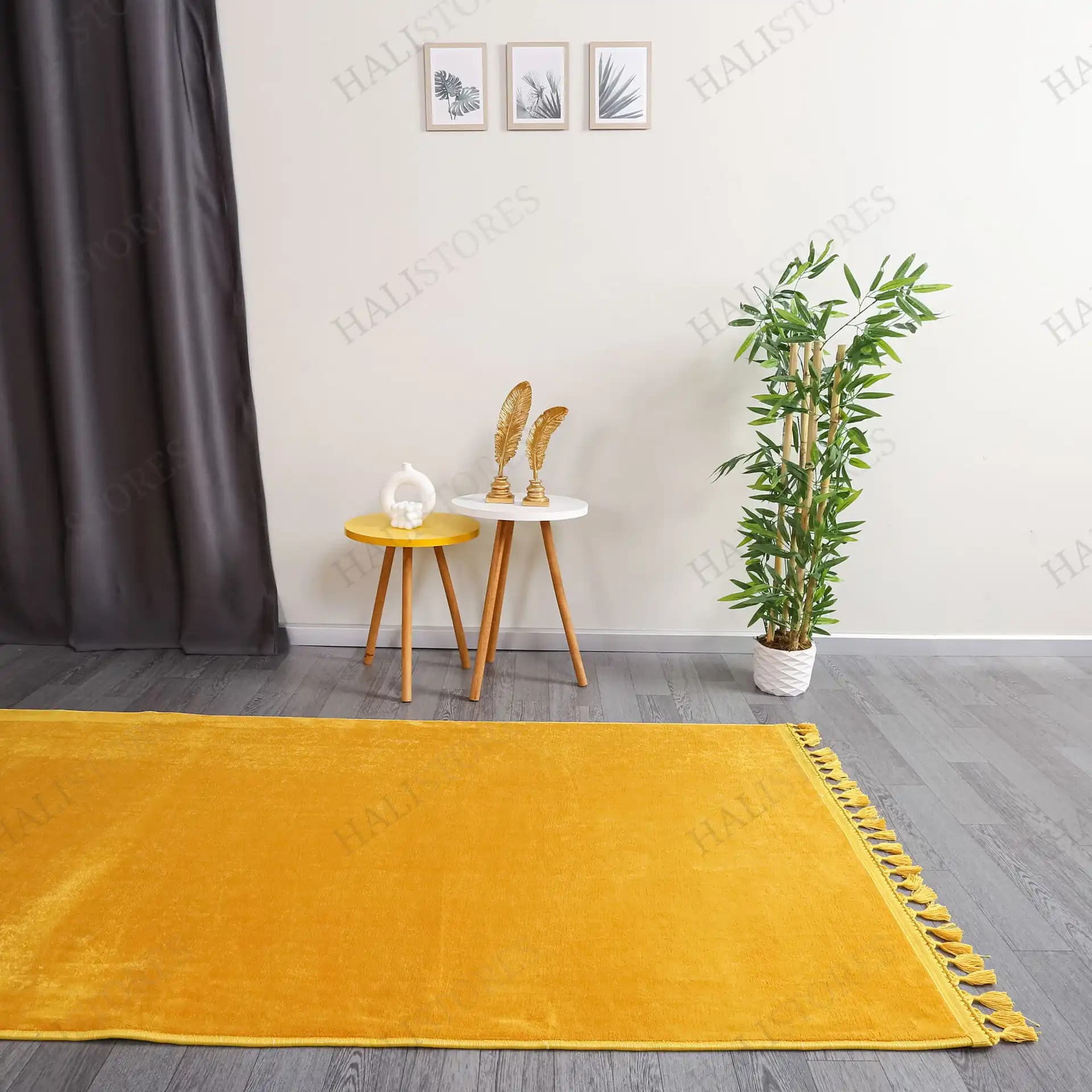 Sarı Peluş Halı ile Evinize Sıcaklık ve Şıklık Katmanın Yolları