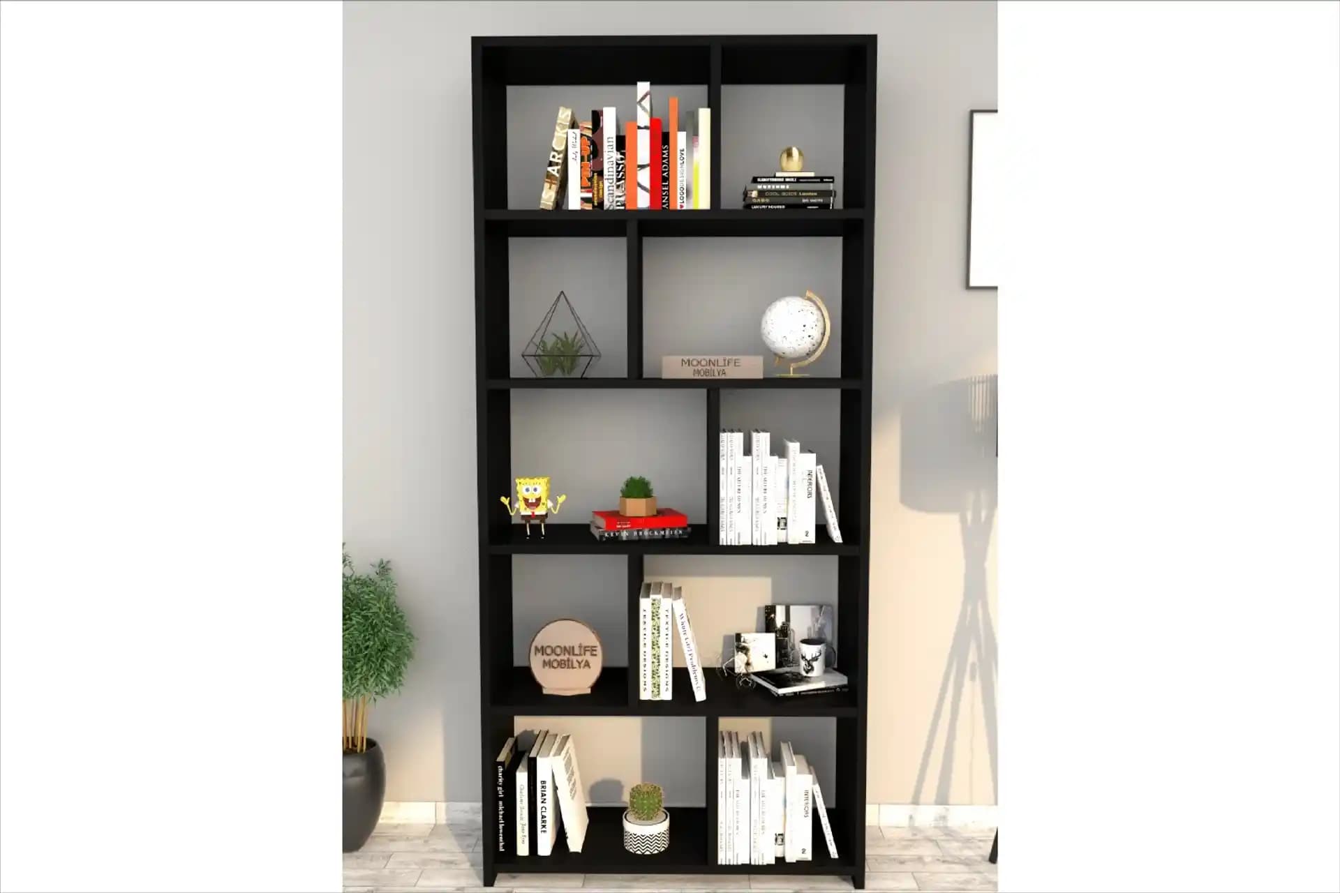Siyah Kitaplıklarla Dekorasyonunuzu Şıklık ve Fonksiyonellik ile Geliştirin