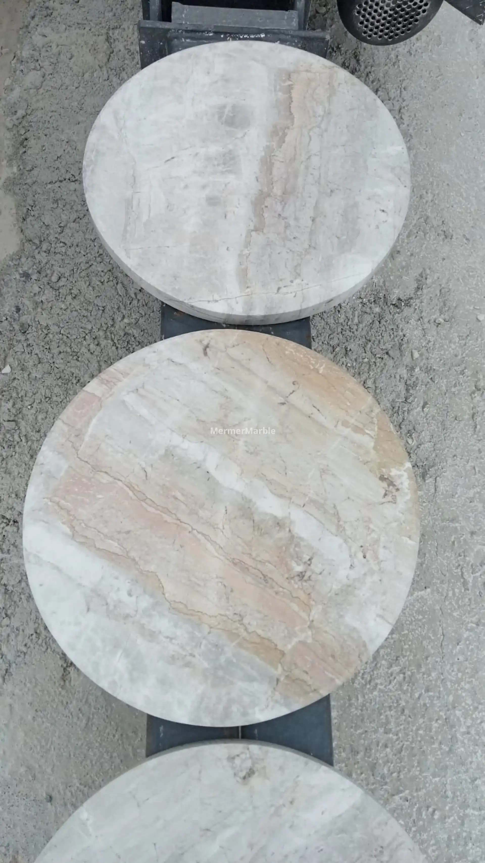 Yuvarlak Mermer Dekorasyon ile Mekânlara Şıklık ve Zarafet Katın