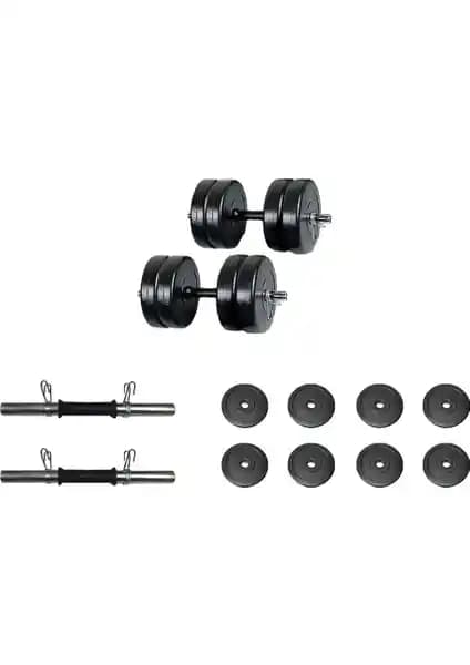 Borçinspor 20KG Dambıl Seti: Dayanıklı ve Çok Yönlü Evde Spor Çözümü