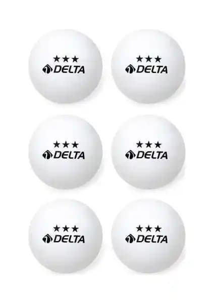 Delta Pinpon Topu 6 Adet Masa Tenisi Topları Dayanıklı ve Kullanışlı Set