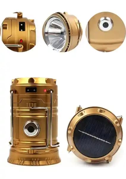 Dempower Solar Güneş Enerjili LED Kamp Feneri Dayanıklı ve Çok Fonksiyonlu Doğa Dostu Çözüm