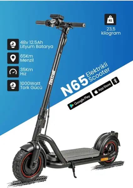 Electroll N65 Elektrikli Scooter: Şehir İçi Ulaşımda Yenilikçi ve Güvenilir Teknoloji