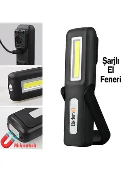 Klaus Mıknatıslı Şarjlı Kamp Lambası: Dayanıklı ve Güçlü LED Işık Kaynağı