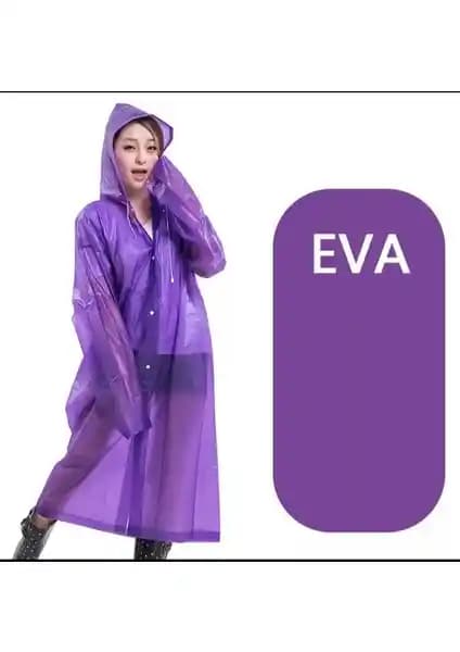 Marlux Raincoat Eva Unisex Mor Yağmurluk: Hafif, Su Geçirmez ve Şık Tasarım Özelliğiyle Günlük Kullanım