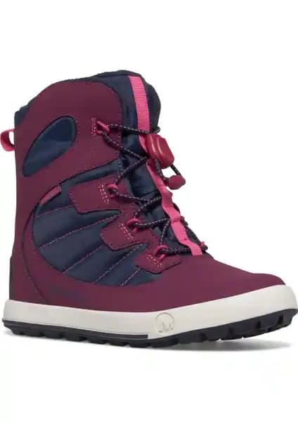 Merrell Snow Bank 4.0 Wtrpf Kız Çocuk Lacivert Kış Botu Güçlü Koruma ve Konfor Sağlar