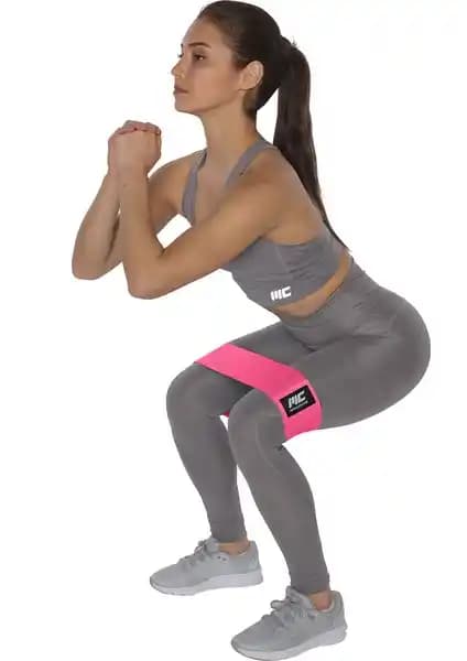 MuscleCloth Loop Band Direnç Bandı Orta Pembe: Çok Yönlü Egzersiz ve Kas Güçlendirme Aracı
