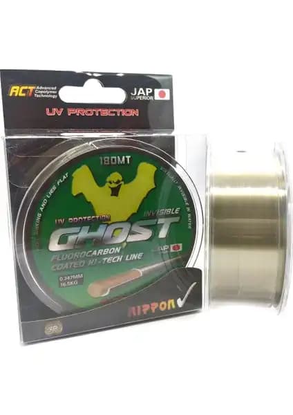 Nippon Ghost Fluorocarbon Olta Misinası 180Mt Dayanıklılık ve Görünmezlik Özelliğiyle