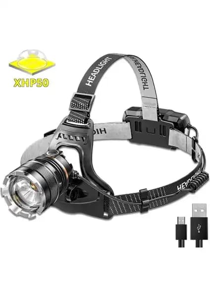 Peakstar PS-8002 Sensörlü Zoomlu Profesyonel Kafa Lambası Güçlü Işık ve Dayanıklılık