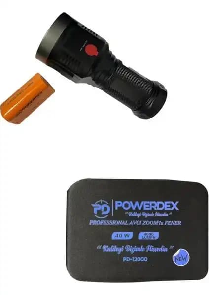 Powerdex Profesyonel Avcı Feneri PD-12000: Yüksek Güç ve Dayanıklılık Sunan Profesyonel El Feneri