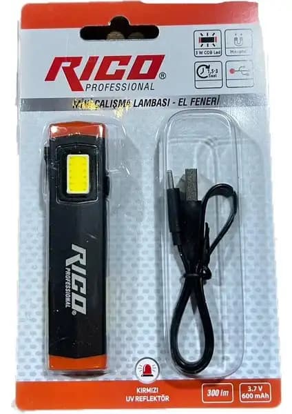 Rico Mini Çalışma Lambası El Feneri RC0032: Kompakt ve Çok Yönlü Aydınlatma Çözümü