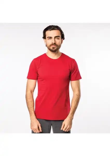Slazenger SANDER KTN Erkek Bordo Tişörtü Rahat ve Şık Tasarımıyla Günlük Kullanım İçin Uygun