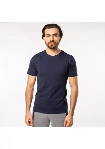 Slazenger SANDER KTN Erkek Lacivert Tişört Modern ve Rahat Tasarım, Yüksek Kalite ve Uygun Fiyat