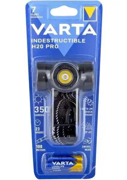 Varta 17732 Indestructible H20 Pro 3AAA Kafa Feneri: Yüksek Performans ve Dayanıklılık Özelliğiyle Outdoor Kullanım İçin