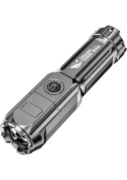 Zsykd Gülen Köpekbalığı 622A Teleskopik El Feneri ve Tüfeğe Takılabilen Çok Fonksiyonlu Tasarım