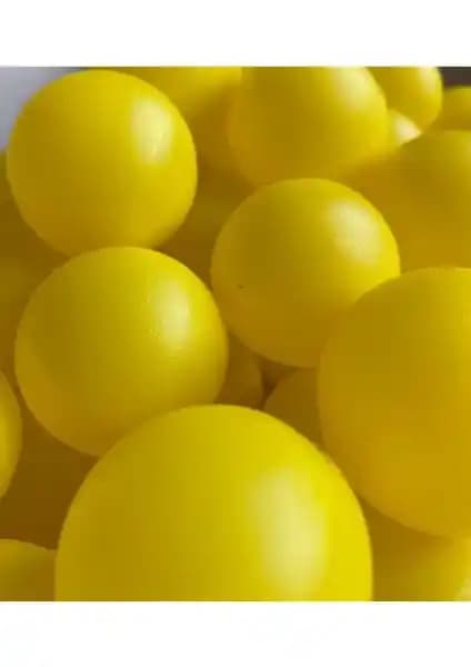 12 Adet Sarı Pinpon Topu Çocuklar ve Gençler İçin Çok Yönlü Oyun Seti