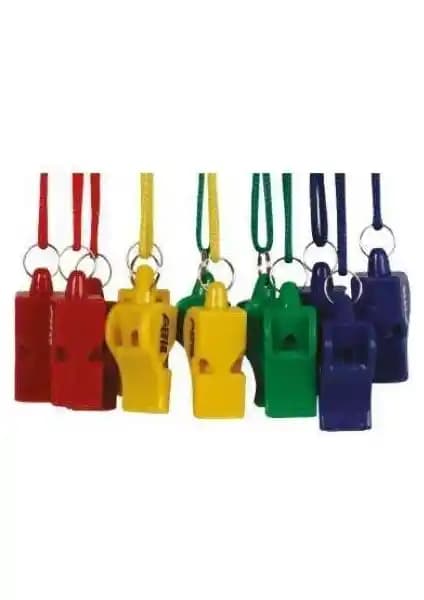 Altis D100 Plastik Düdük 12 Li İpli: Kalabalık Ortamlarda Güçlü Sesli Hakem Düdüğü