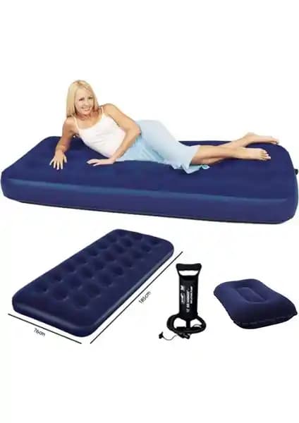 Bestway Tek Kişilik Şişme Yatak ve Yastık Seti Konfor ve Pratiklik Sunar
