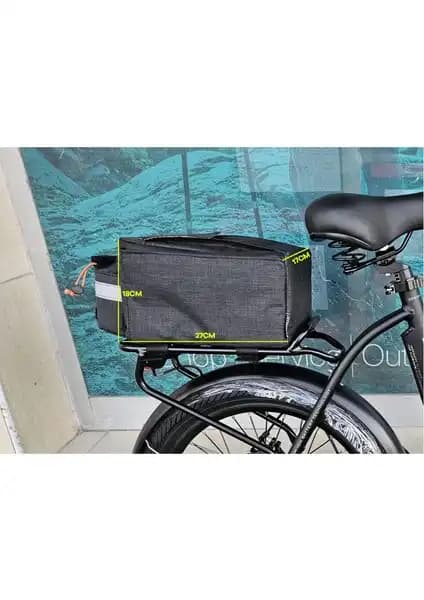 Bike And Art Siyah Bisiklet Bagaj Üstü Çanta Dayanıklı ve Fonksiyonel Tasarım