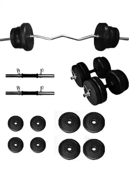 Borçinspor Z Bar-Dambıl Seti ile Evde veya Spor Salonda Güçlü Vücut Geliştirme
