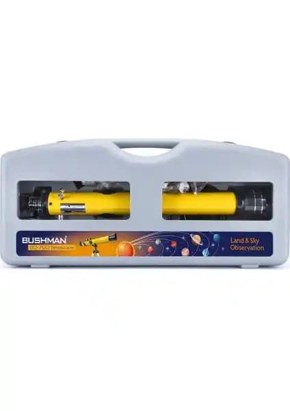 Bushman 60-700 Taşıma Çantalı Refraktör Teleskopu Gökyüzü ve Manzara Gözlemleri İçin