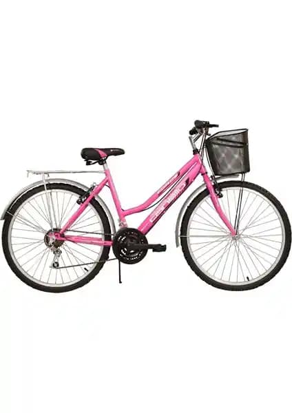 Canello 24 Jant Pembe Şehir Bisikleti Kadınlar İçin Estetik ve Dayanıklı Tasarım