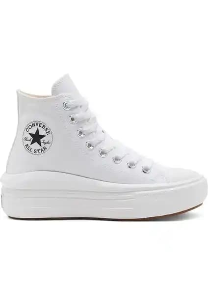 Converse Chuck Taylor All Star Mov Beyaz Kadın Sneaker Günlük ve Spor Kullanımına Uygun